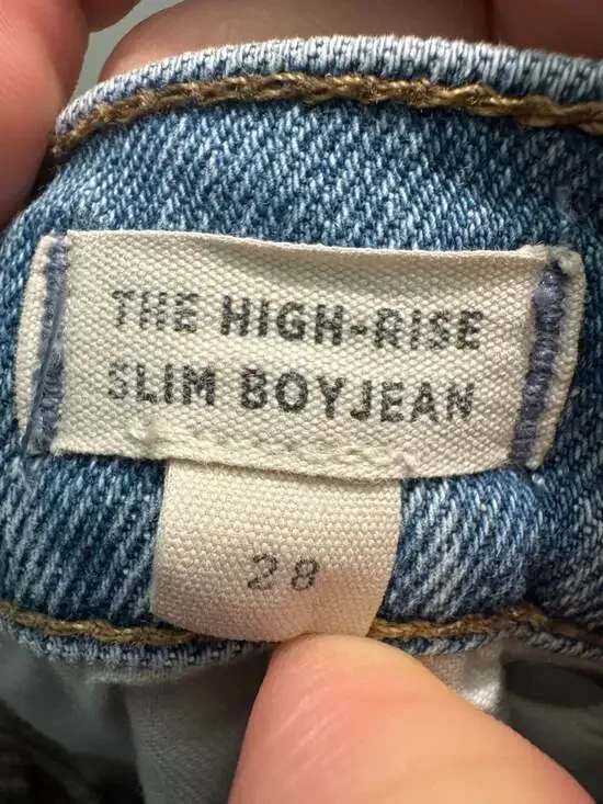 Madewell The High-Rise Slim Boyjean in Blue Wash Size 28 - Picture 3 of 4